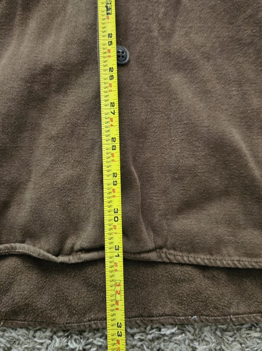 Banana Republic Men's Brown Corduroy Button-Down Longsleeve Shirt Size Large